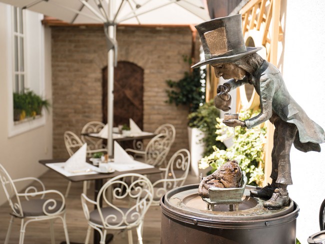 Frühstücken auf der Terrasse