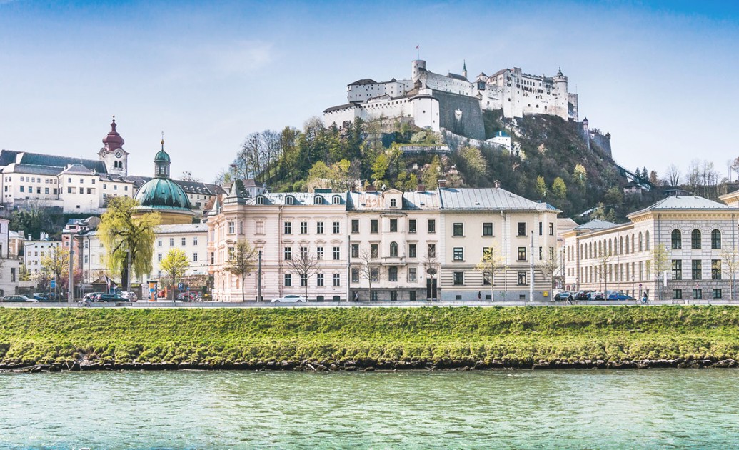 The Salzach and Hohensalzburg Fortress