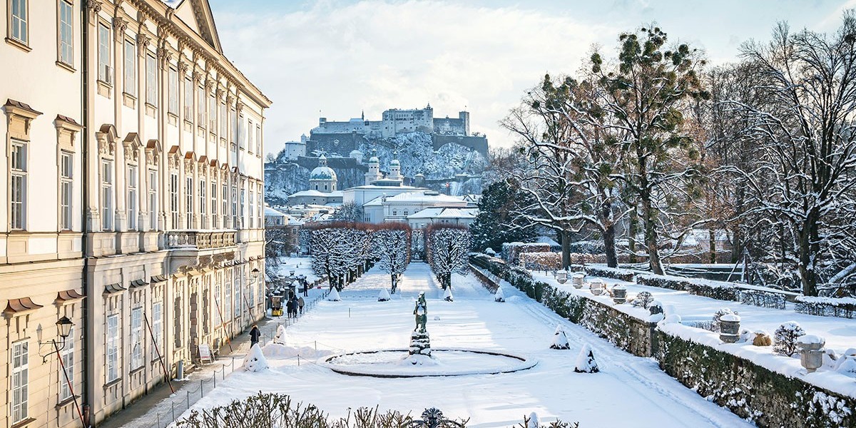 Schloss Mirabell im Winter